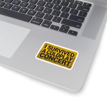 I Survived A Coldplay Concert Sticker