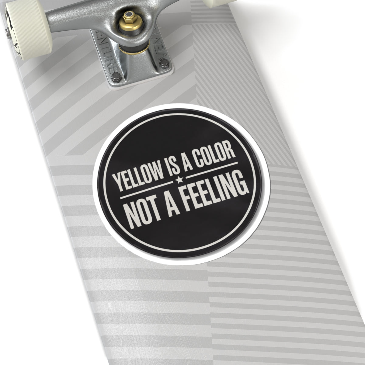 Yellow Is A Color Not A Feeling Sticker