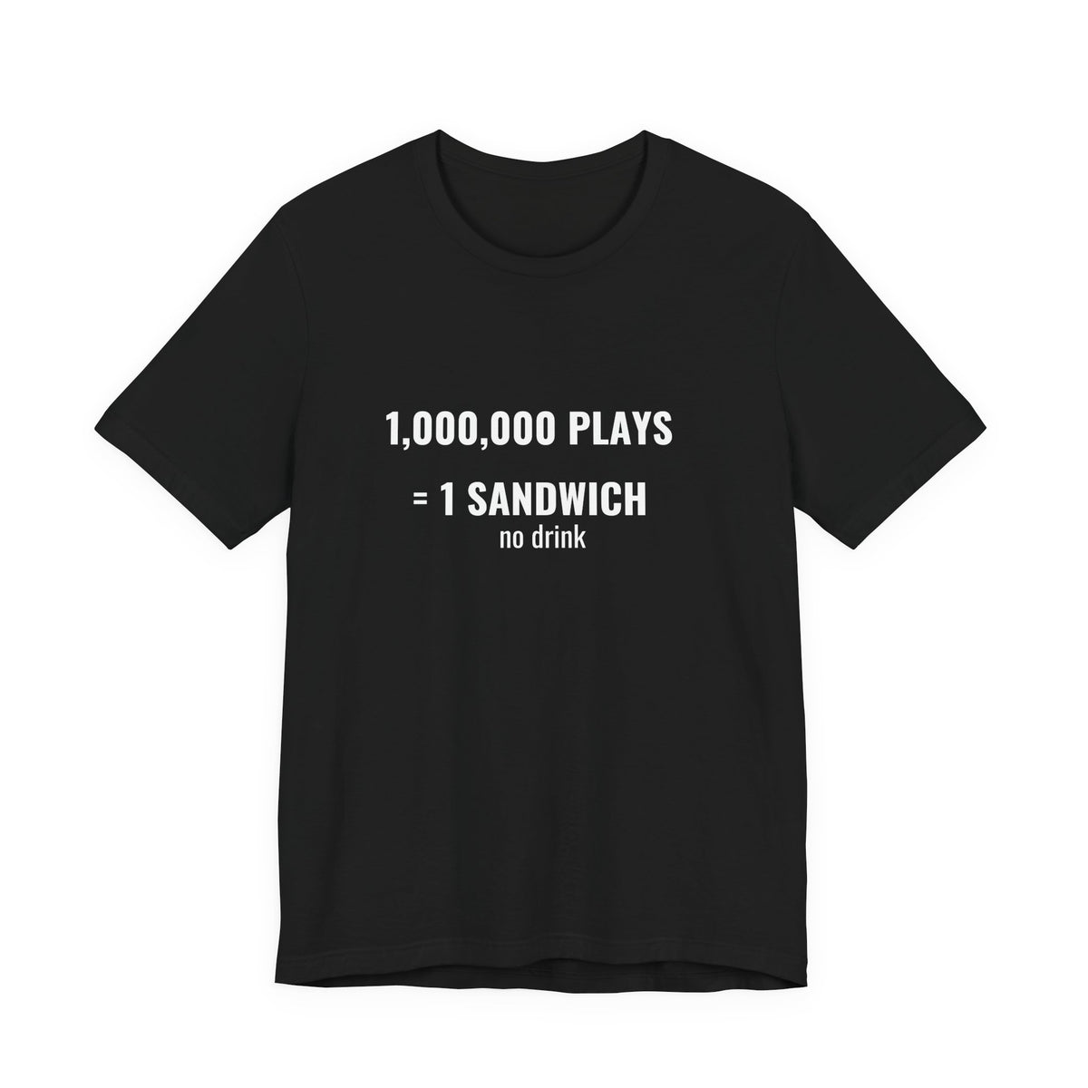 1,000,000 Plays = 1 Sandwich Tee
