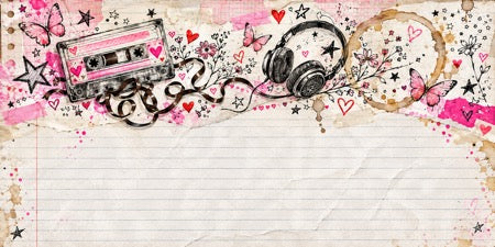 Mixtape Romance notebook cover